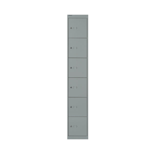 Bisley 6 Door Locker 305x457x1802mm Goose Grey CLK186 GOOSE
