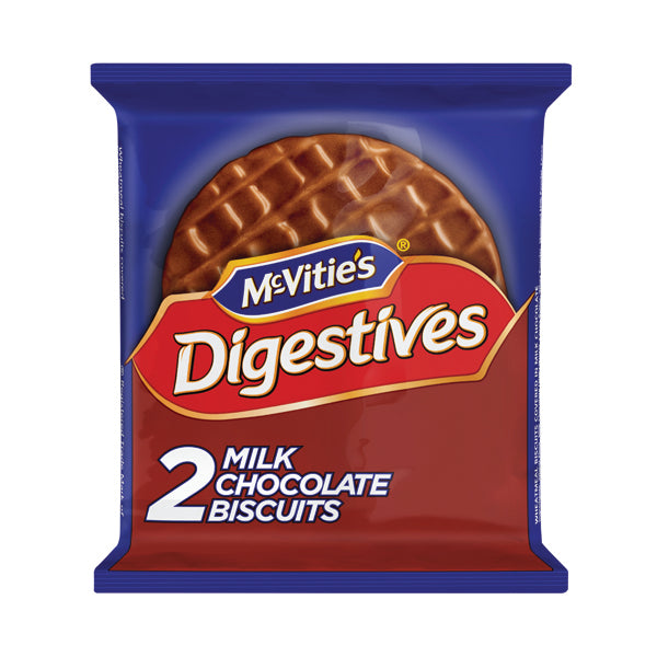 McVitie's Milk Chocolate Digestives 33g (Pack of 24 x 2) 32404