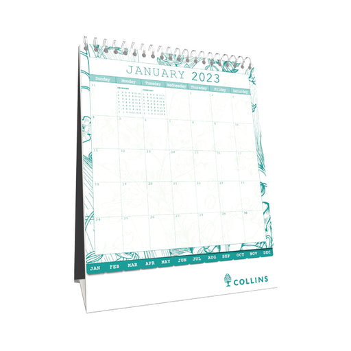 Collins Tara Desk Calendar Month to View 2023 TADC-23
