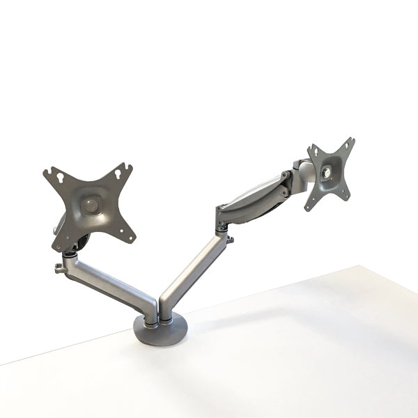 Contour Ergonomics Double Monitor Arm Easy Move Silver CE77693