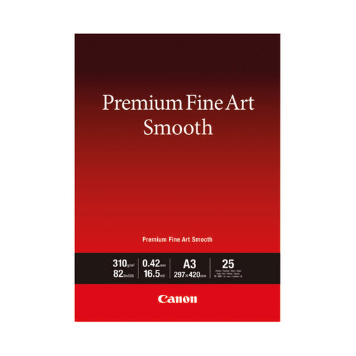 Canon Premium Fine Art Paper FA-SM2 Smooth A3 (Pack of 25) 1711C013