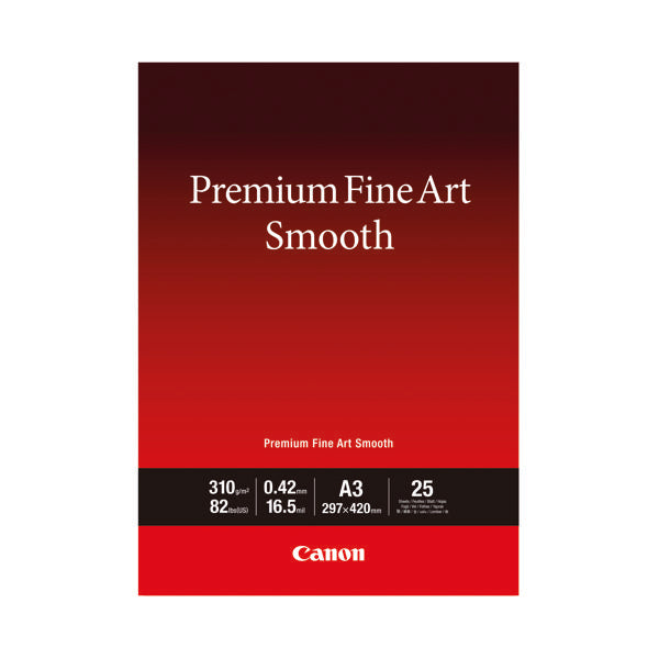 Canon Premium Fine Art Paper FA-SM2 Smooth A3 (Pack of 25) 1711C013