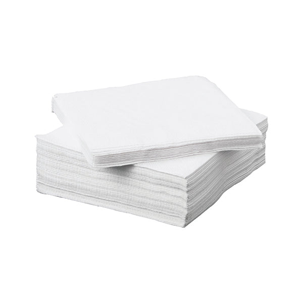 Napkin 2-Ply 330x330mm White (Pack of 100) 0502135