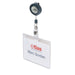 Durable Mono Security Pass Holder with Badge Reel Clear (Pack of 10) 8138/19