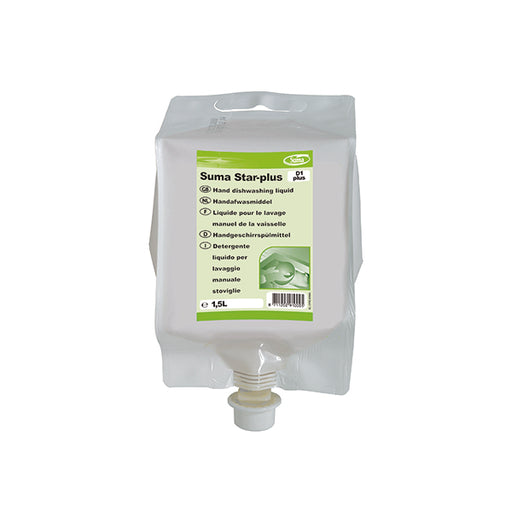 Diversey Suma Star-Plus D1 Dishwashing Liquid 1.5 Litre (Pack of 4) 7010000