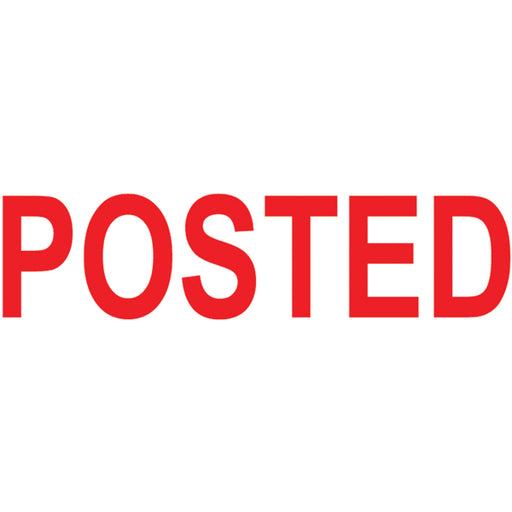 COLOP Green Line Word Stamp POSTED Red (Impressions size: 38 x 14mm) GLP20POST