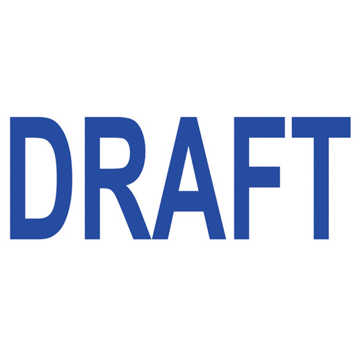 COLOP Green Line Word Stamp DRAFT Blue (Impression size: 38 x 14mm) C144836DRA