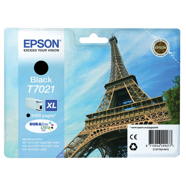 Epson T7021 High Yield Black Inkjet Cartridge C13T70214010 / T7021
