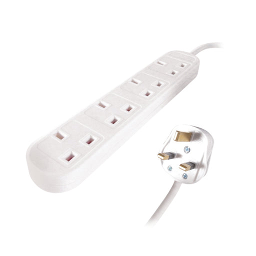 Connekt Gear UK 4-Way Mains Power Extension Block 2m 27-4020