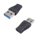 Connekt Gear USB 3 Adapter A Male to Type C Female + OTG Black 26-0420
