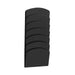 Safco 7 Pocket Wall Rack Black Steel 3185BL