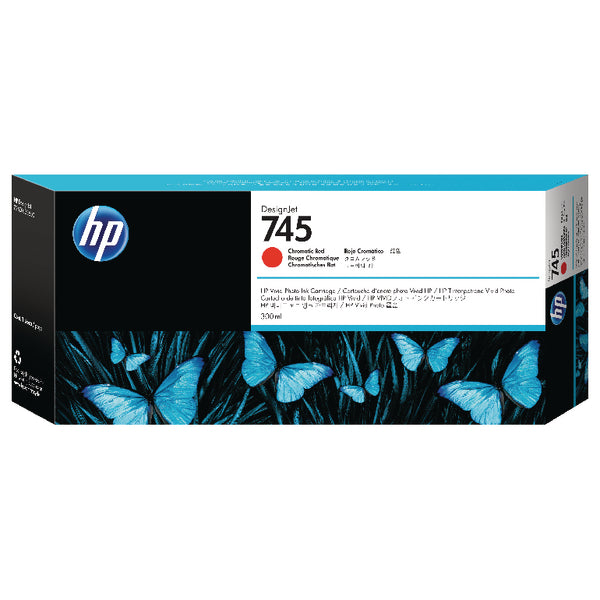 HP 745 DesignJet Ink Cartridge Chromatic Red F9K06A