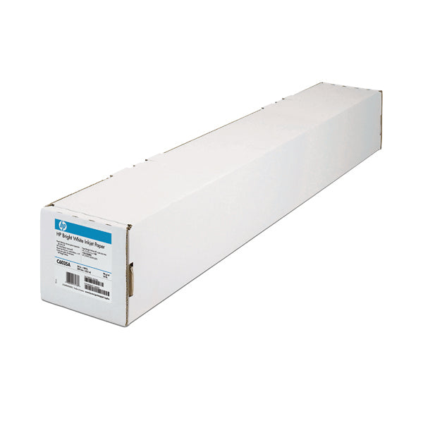 HP Bright White Inkjet Paper 841mm x45.7m (Quality 90 gsm paper, reduces amount of smear) Q1444A