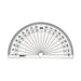 Helix 10cm 180 Degree Protractor Clear (Pack of 50) H02040