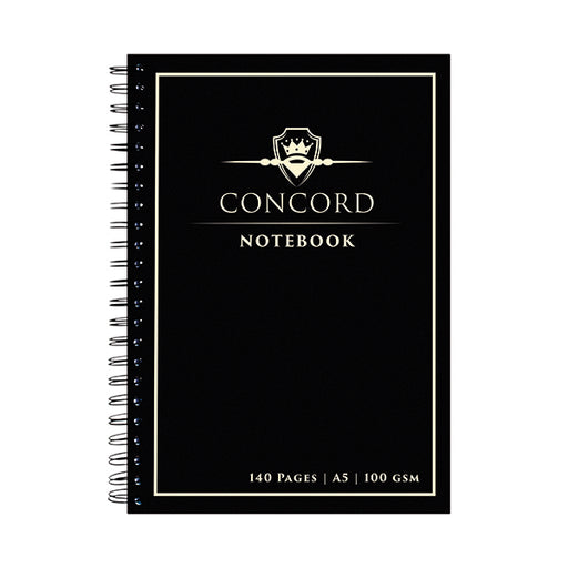 Concord Jotta Notebook 140 Page A5 Black (Pack of 5) 8959-CON