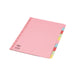 Concord Reinforced Divider 10-Part A4 160gsm Pastel Colours 77199