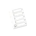 Concord Reinforced Index 1-5 A5 White Board Mylar Tabs 07001/CS70