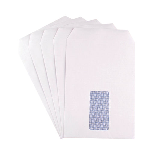 Q-Connect C5 Envelopes Window Pocket Self Seal 90gsm White (Pack of 25 x 25) KF02718