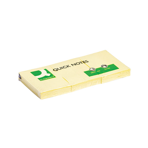 Q-Connect Quick Notes 38 x 51mm Yellow (Pack of 12) KF10500