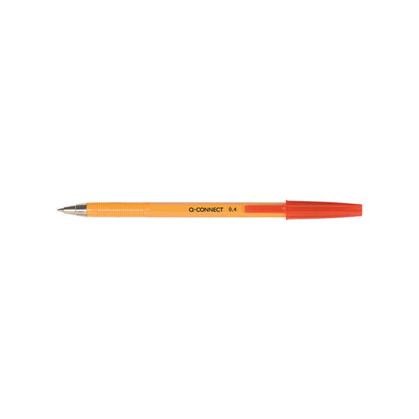 Q-Connect Ballpoint Pen Fine Red (Pack of 20) KF34048