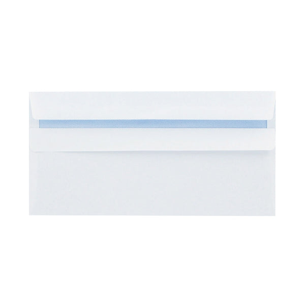 Q-Connect DL Envelopes Recycled Self Seal 100gsm White (Pack of 500) KF3504