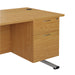 Jemini 2 Drawer Fixed Pedestal 404x500x495mm Beech KF79860