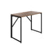 Jemini Folding Desk 1000x500x745mm Dark Walnut/Black Leg KF80307