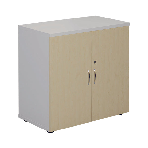 Jemini Cupboard 800x450x800mm White/Maple KF822714
