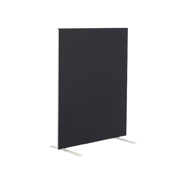 Jemini Floor Standing Screen 1400x25x1800mm Black KF90499