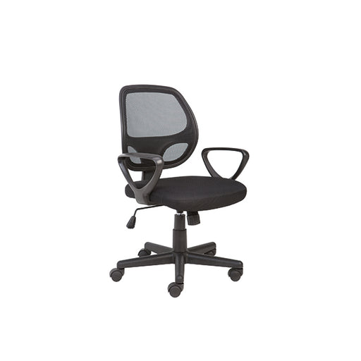 Jemini Yukon Medium Back Task Chair Fixed Arms Black KF90999