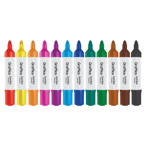 Graffico Jumbo Marker Assorted (Pack of 96) 6190/96