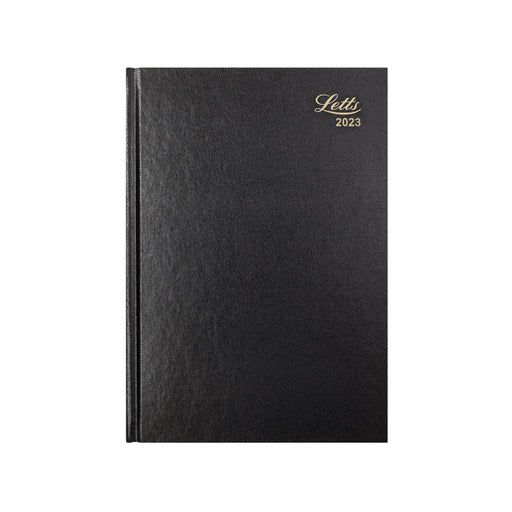 Letts A5 Business Diary Day Per Page Black 2023 23-T11XBK