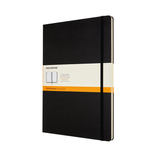 Moleskine Hard Cover Ruled A4 Black QP110