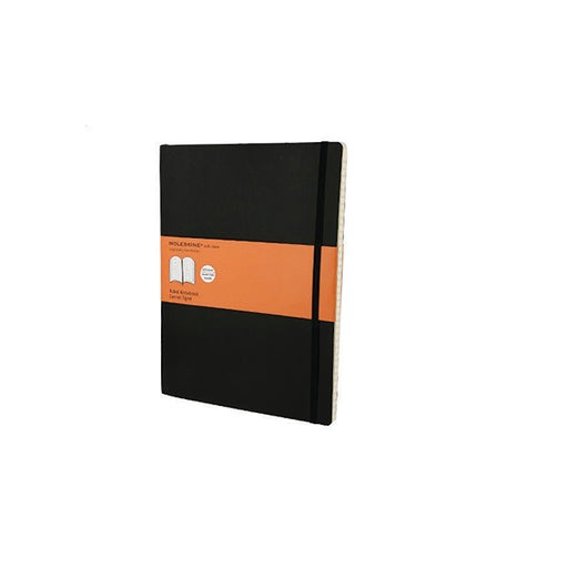 Moleskine Ruled Soft Cover Notebook 190x250mm Extra Large Black QP621