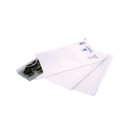 Ampac Envelopes 170x245mm Extra Strong Polythene Padded Bubble Lined  White (Pack of 100) KSB-2