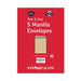 Postpak C4 Peel and Seal Manilla 115gsm 40 Packs of 5 Envelopes 9731119