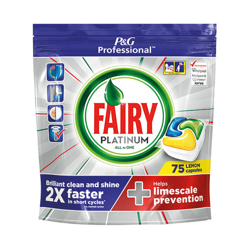 Fairy Platinum Dishwasher Tablets (Pack of 75) 81448293