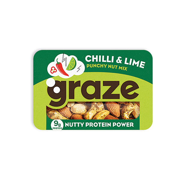 Graze Punchy Protein Power Chilli and Lime Punnet 41g (Pack of 9) 2628
