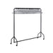 VFM Black Garment Rail With 30 Grey Hangers 311418