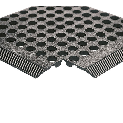 Rubber Worksafe Mat Black 312476 (Pack of 3) 312476