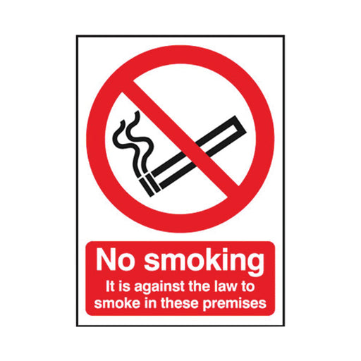 Safety Sign 210x148mm No Smoking PVC SR72079