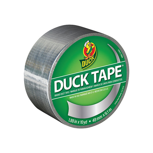 Ducktape Coloured Tape 48mmx9.1m Chrome Silver (Pack of 6) 280621