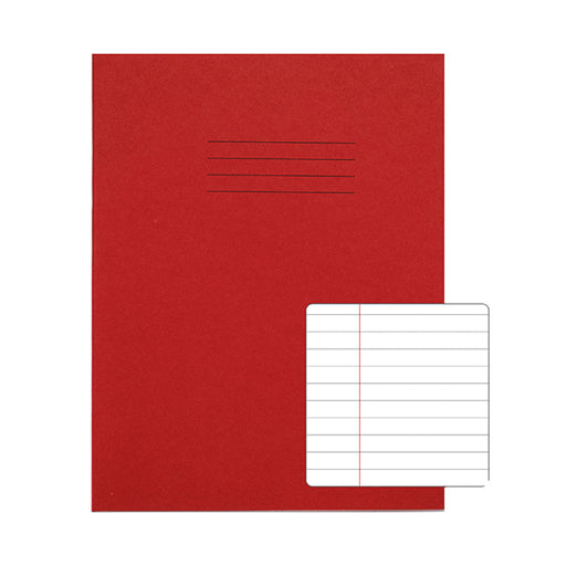 Rhino Exercise Book 8mm Ruled 80 Pages 9x7 Red (Pack of 100) VC46631