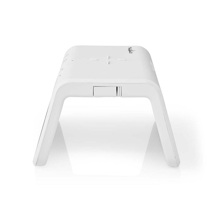 Alarm clock with wireless charging | Qi certified | 5 / 7.5 / 10 / 15 W | USB-A Male | Night Light | 2 Alarm Times | Snooze function