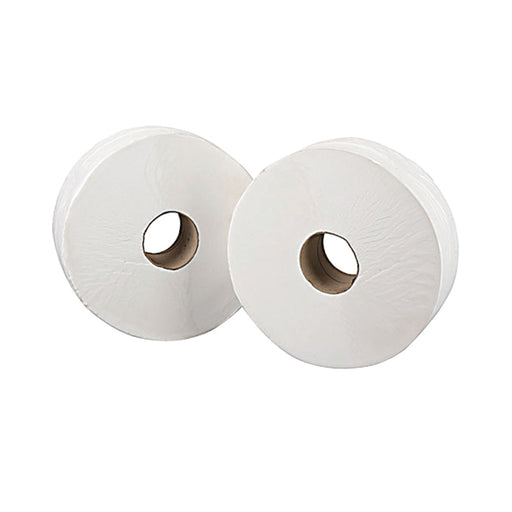 Mini Jumbo White 2-Ply Toilet Roll 150 Metres (Pack of 12) J26150NDS