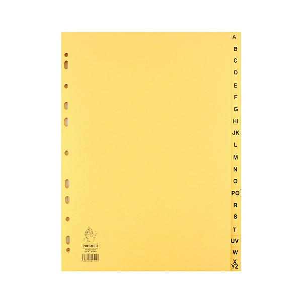 Buff A4 20-Part A-Z Index (Fits A4 Ring Binders or Lever Arch Files) WX26011