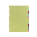 Multicoloured A4 10 Part Divider WX26082