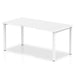 Evolve Plus 1600mm Single Starter Desk White Top White Frame BE106
