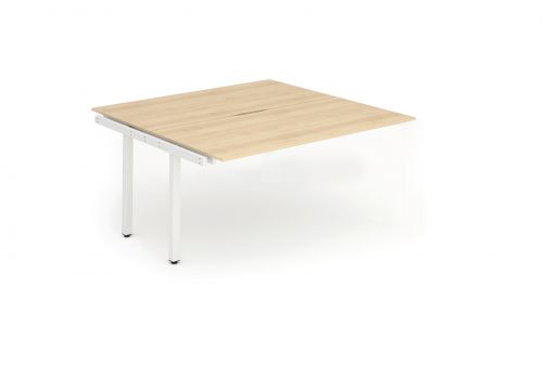 Evolve Plus 1400mm Back to Back Extension Kit Maple Top White Frame BE194