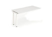 Evolve Plus 1400mm Single Row Extension Kit White Top White Frame BE311